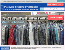 Tablet Screenshot of plainvillecrossingdrycleaners.com